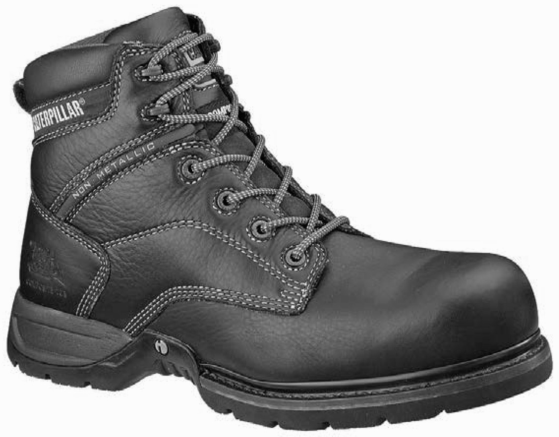 mens black lace up work boots